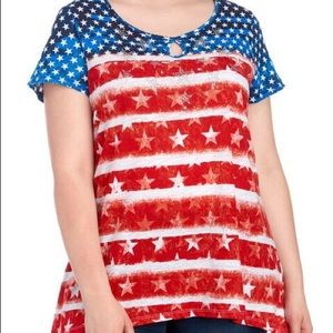 Patriotic Stars & Stripes Top